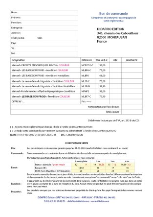 Tarif DIDAFRIO